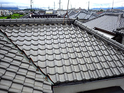 和瓦→MFシルキ葺替え+断熱改修工事