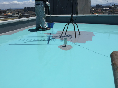 通気緩衝ウレタン防水工事
