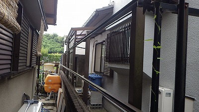 テラス外壁張替工事