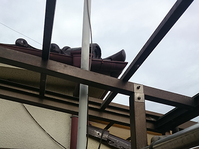 テラス屋根張替え工事