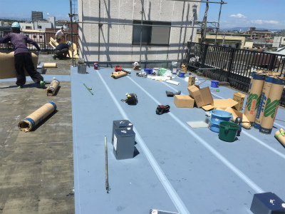 通気緩衝ウレタン防水工事
