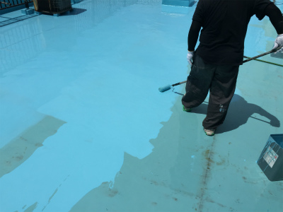 通気緩衝ウレタン防水工事