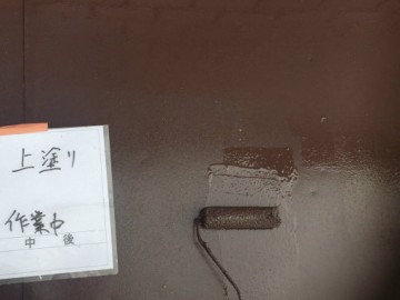 下屋塗装工事