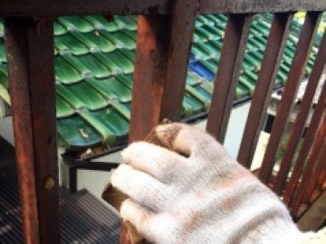 鉄部塗装工事