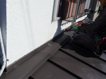 下屋葺き替え工事