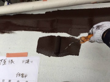 下屋塗装工事