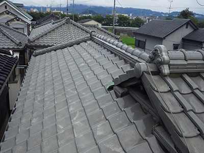 和瓦→MFシルキ葺替え+断熱改修工事