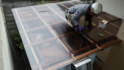テラス屋根張替え工事