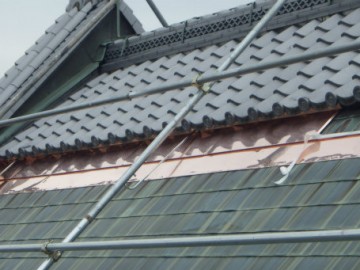 一文字2段銅板カバー工事