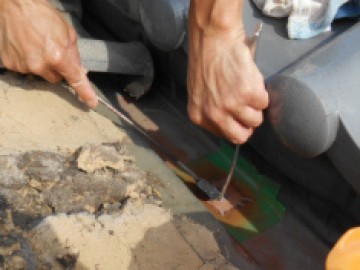 銅板補修工事