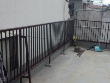 手摺り撤去工事