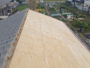 部分屋根葺き替え工事