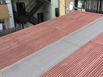 波板張替工事