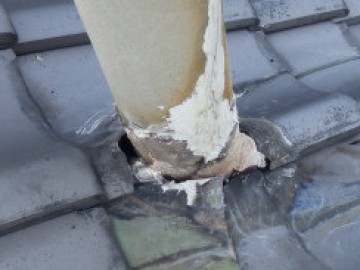煙突周り防水処理工事