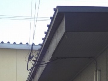 破風板補強工事
