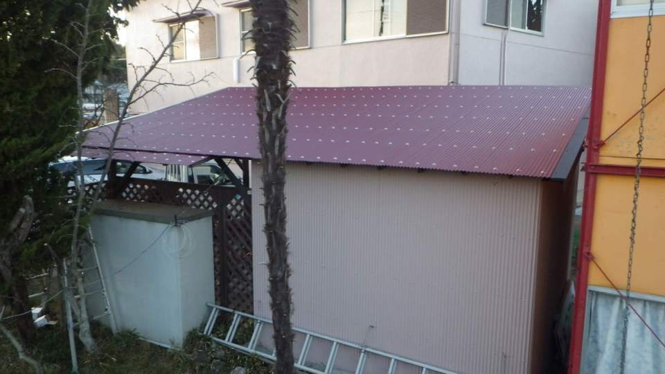 波板張替工事