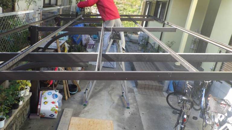 ポリカ屋根張替工事