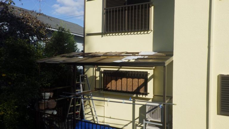 ポリカ屋根張替工事