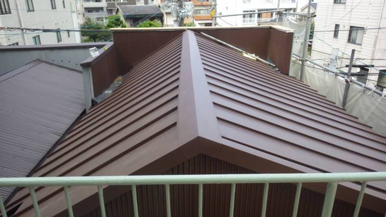 屋根葺き替え工事 和瓦⇒タテヒラ