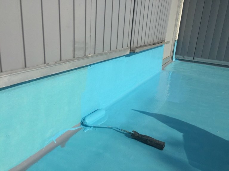 メッシュ入りウレタン防水工事