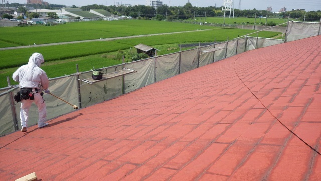 屋根カバー工事（ガルバリュウムタテヒラ）