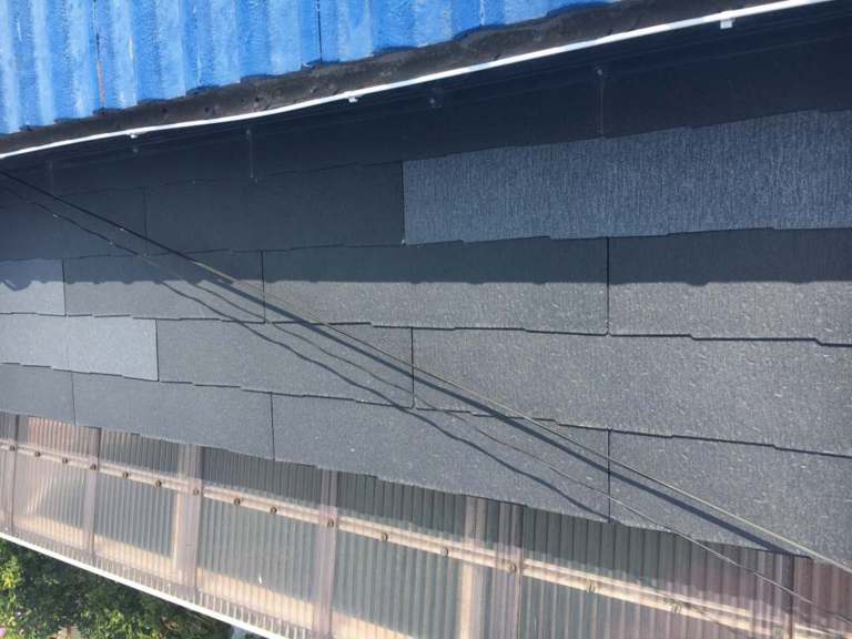 屋根カバー工事 カラーベスト⇒タテヒラ