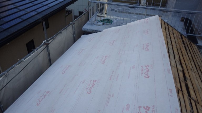 屋根葺き替え工事 和瓦⇒タテヒラ
