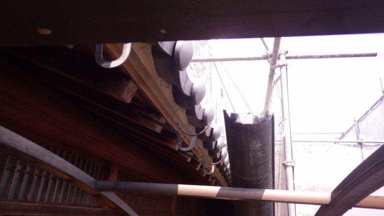 樋掛け替え工事（ステンレス）