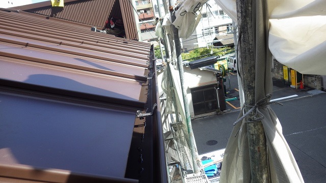 屋根葺き替え工事 和瓦⇒タテヒラ