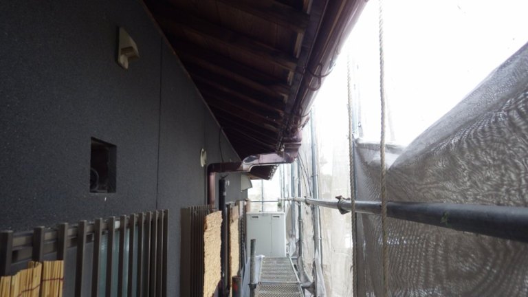 樋掛け替え工事（ステンレス）