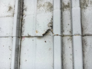 ガレージ屋根修理工事