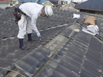 タテヒラ葺き替え工事