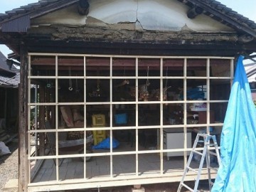 小屋解体・外壁工事
