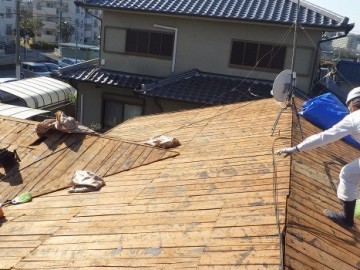 タテヒラ葺き替え工事