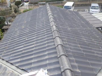 タテヒラ葺き替え工事