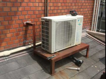 架台交換工事