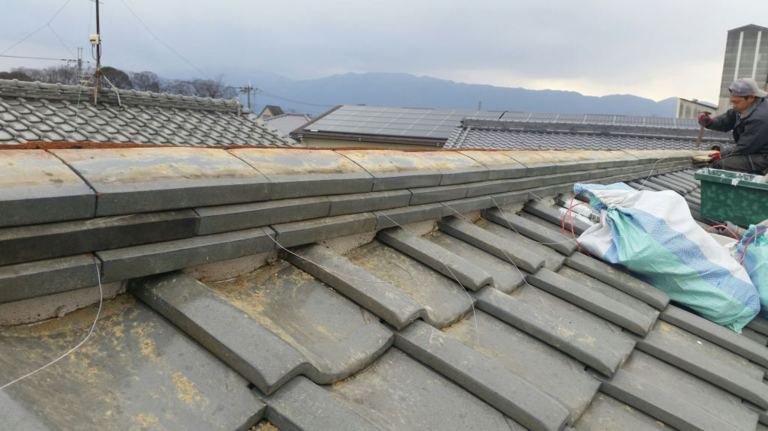 瓦 棟積み替え工事