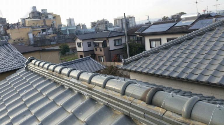 瓦 棟積み替え工事