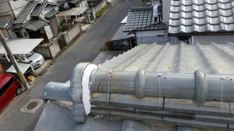 瓦 棟積み替え工事