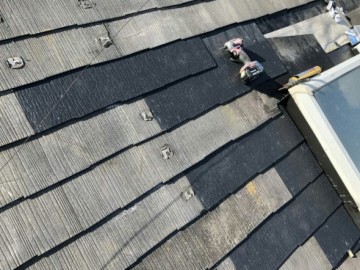 天窓水切り、カラーベスト差替え工事