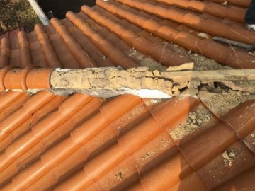 部分棟積み替え、瓦差し替え工事