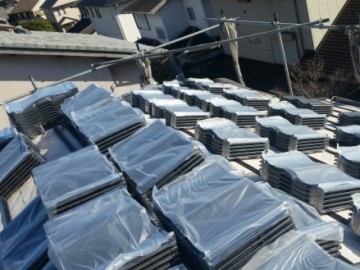 屋根葺き替え工事（ルーガ）