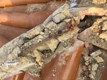 部分棟積み替え、瓦差し替え工事