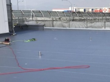 塩ビシート防水工事（絶縁機械固定）