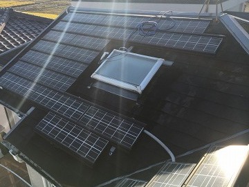 天窓水切り、カラーベスト差替え工事
