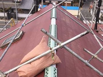 屋根改修工事(ＭＦシルキーカバー）
